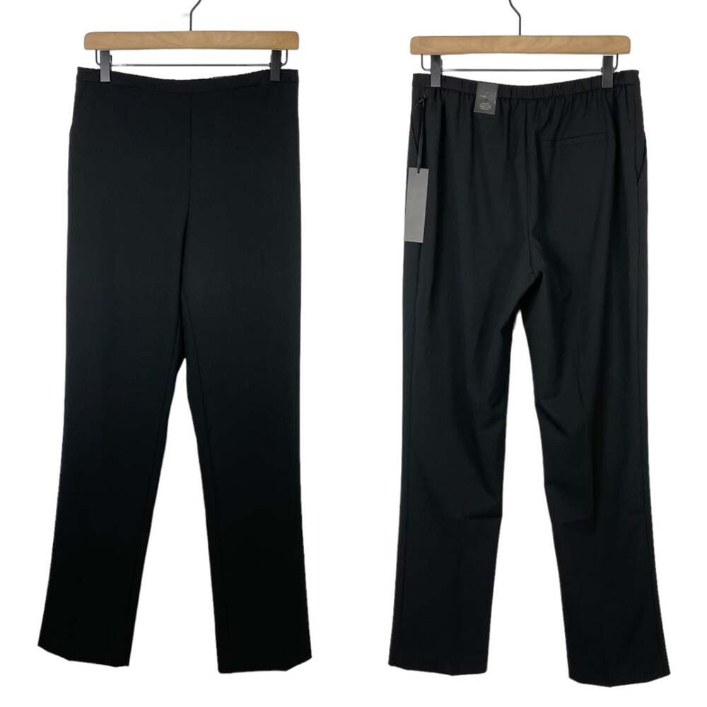 Jules & Leopold | NWT Black Pull On Straight Leg Slacks Office Dress Pants